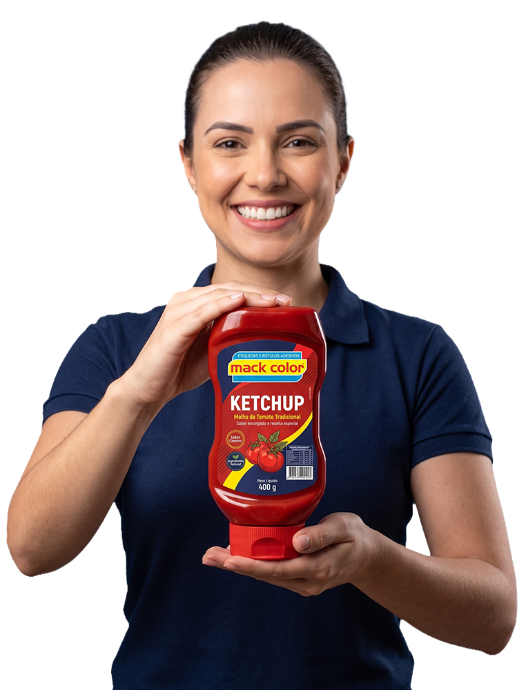 Representante comercial Mack Color no parque gráfico